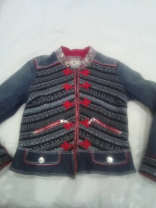 Chaqueta vaquera bordada M