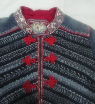 Chaqueta vaquera bordada M