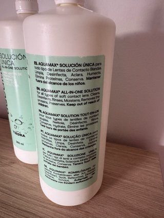 Pack 2 Líquido Lentillas Aquamax 360ml