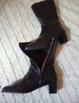 BOTINES PIEL NEGRO MUJER
