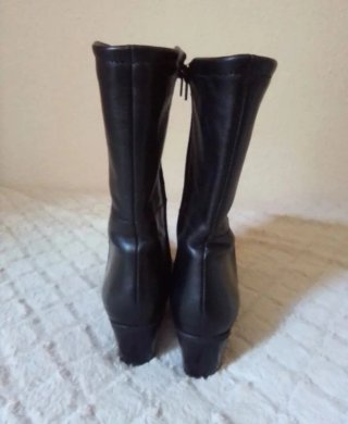 BOTINES PIEL NEGRO MUJER