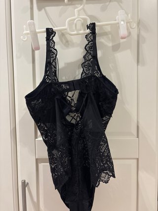 Body lencero negro encaje, talla EUR 75 B