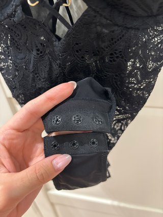 Body lencero negro encaje, talla EUR 75 B
