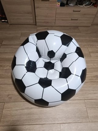 Asiento hinchable balón fútbol