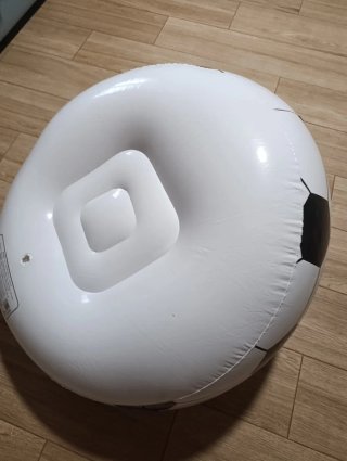 Asiento hinchable balón fútbol