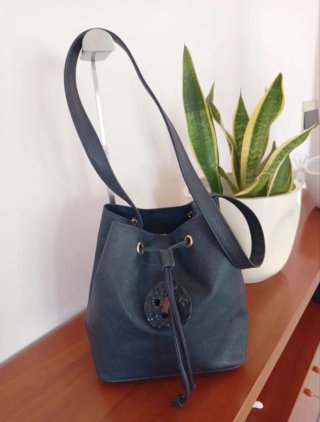 Borsa Nannini Vera Pelle Blu Marino
