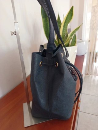 Borsa Nannini Vera Pelle Blu Marino