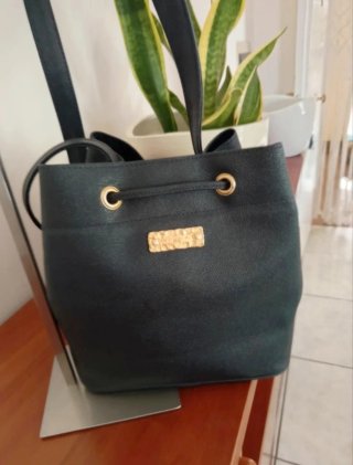 Borsa Nannini Vera Pelle Blu Marino