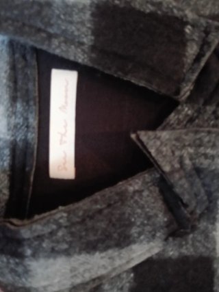 Chaqueta cuadros blanco y negro