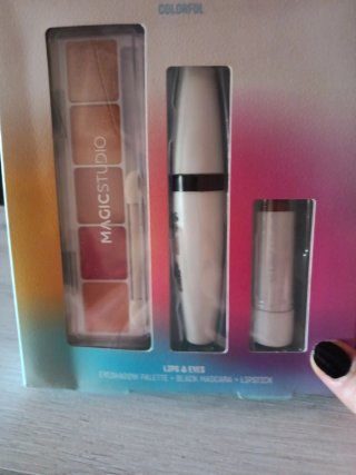 MAGICSTUDIO Set Maquillaje Paleta Sombras Mascara