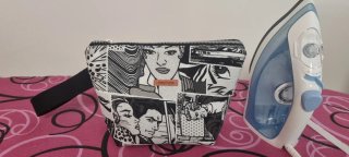 Neceser/bolso mano verde floral Colores varios