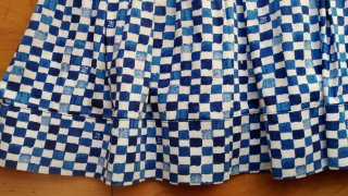 Vestido Carolina Herrera Azul y Blanco