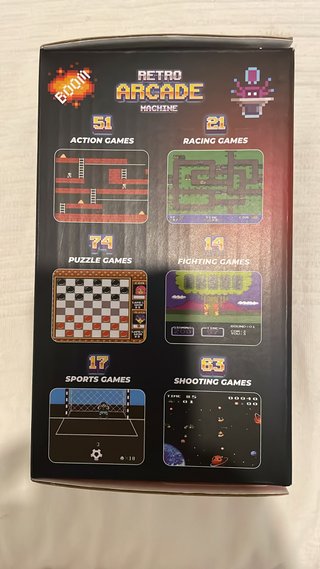 Mini Arcade Retro 240 Juegos Roja