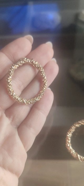 Pendientes Aro Dorados Texturizados