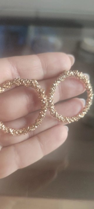 Pendientes Aro Dorados Texturizados