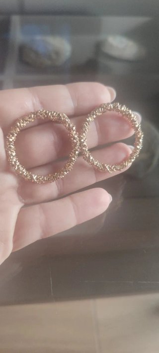 Pendientes Aro Dorados Texturizados