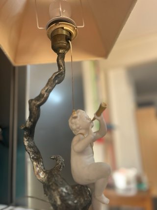 Lámpara Vintage Ángel Porcelana