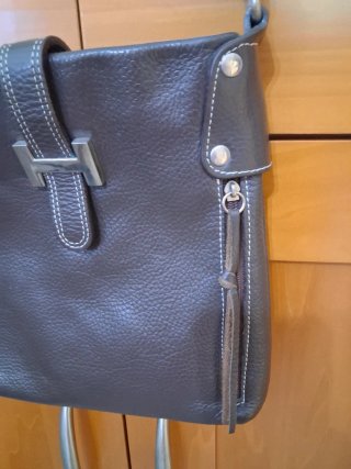 Borsa donna vera pelle marrone