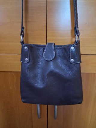 Borsa donna vera pelle marrone