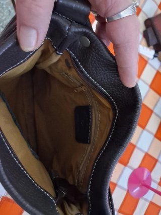 Borsa donna vera pelle marrone