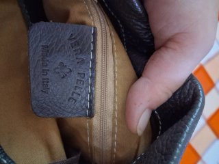 Borsa donna vera pelle marrone