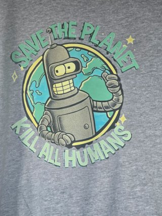 Camiseta Negra Talla XL Fénix