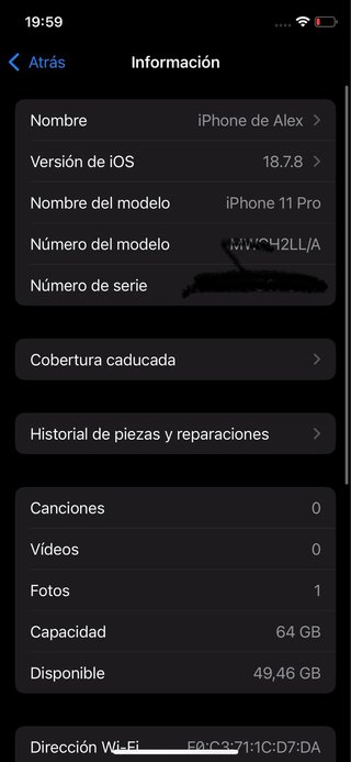 iPhone 11 Pro 64GB Negro