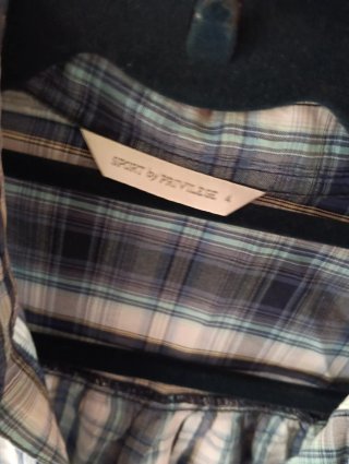 Camisa cuadros azul y blanco Talla 40