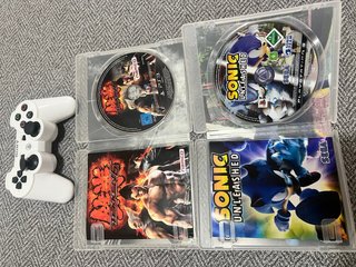 Mando PS3 joystick izquierdo roto, y 2 Juegos