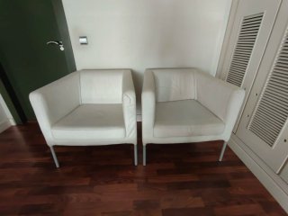 2 Sillones Ikea Blancos Desmontables.
