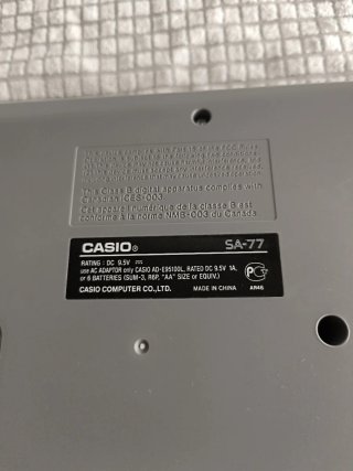 Teclado Casio SA-77