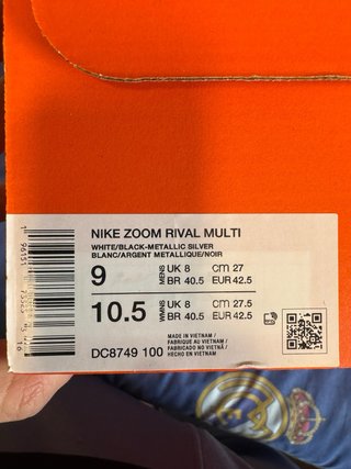 Zapatillas Nike Zoom Rival Multi Talla 42,5 NUEVAS