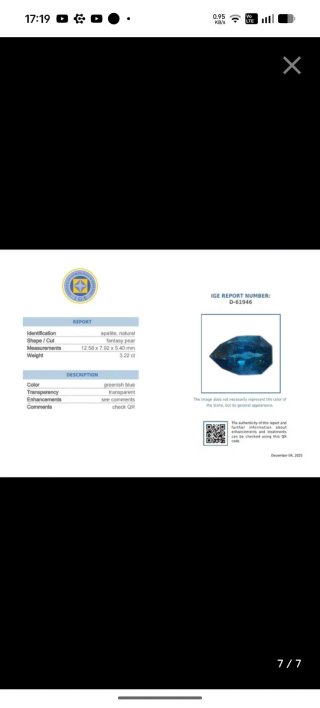 Set di 3 Gemme Naturali Certificate IGE