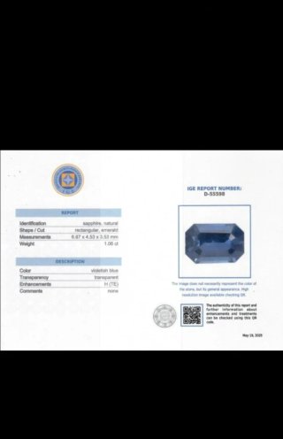 Set di 3 Gemme Naturali Certificate IGE