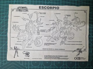 Saint Seiya Escorpio Bandai 1987 Completo