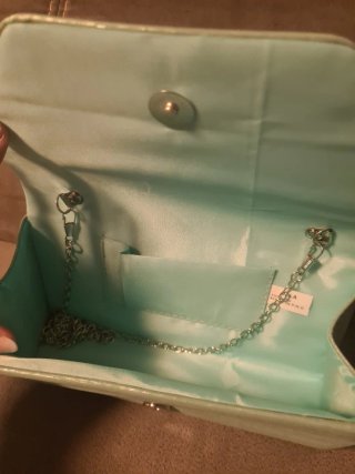 Bolso de fiesta/boda verde esmeralda