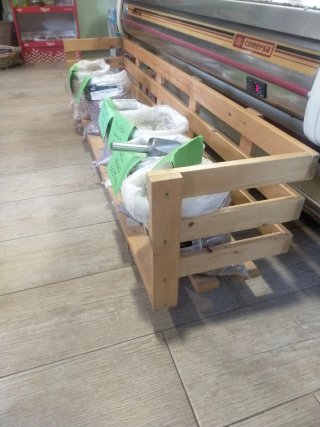 Espositore per verdure per negozio 33 x 40 x 155