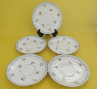 5 Platos Limoges porcelana 13.5 cm
