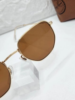 Gafas de sol Ray-Ban Hexagonal Dorado Marrón
