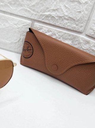 Gafas de sol Ray-Ban Hexagonal Dorado Marrón