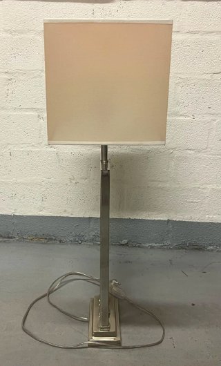 Lámpara de pie salón metal y tela