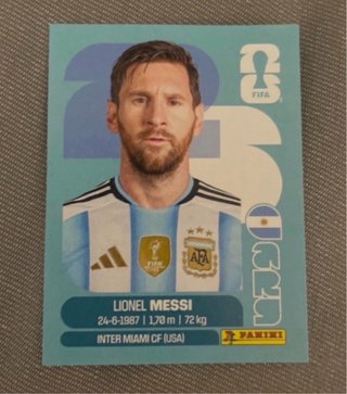 Cromos Messi Panini Mundial 2026