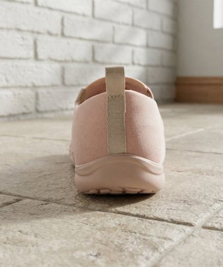 Mocasines Mujer Rosa Lona Sin Cordones Talla 43