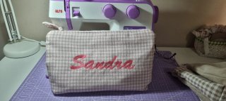 Neceser personalizado Sandra rosa palo