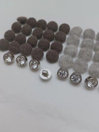 Bottoni decorativi con strass