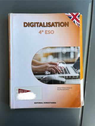 Libro Digitalización 4 ESO, editorial Donostiarra.