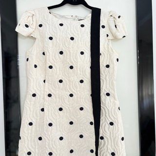 Vestido Carolina Herrera Talla S Negro/Blanco