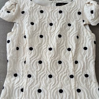 Vestido Carolina Herrera Talla S Negro/Blanco
