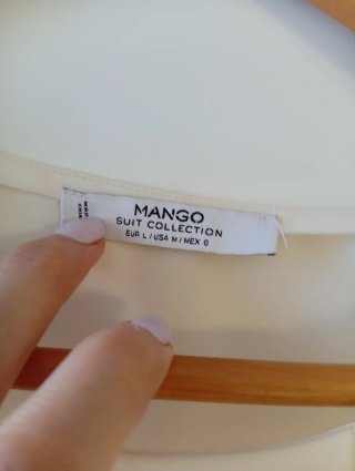Blusa Mango Blanca