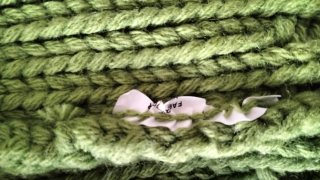 Chaqueta de lana verde con botones